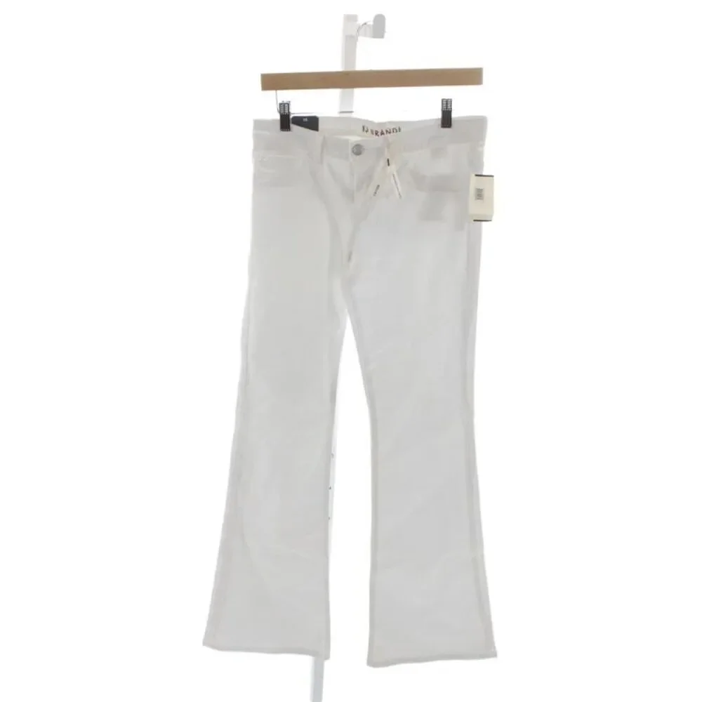 J Brand Womens Bootcut Jeans White Low Rise Cotton Size 28